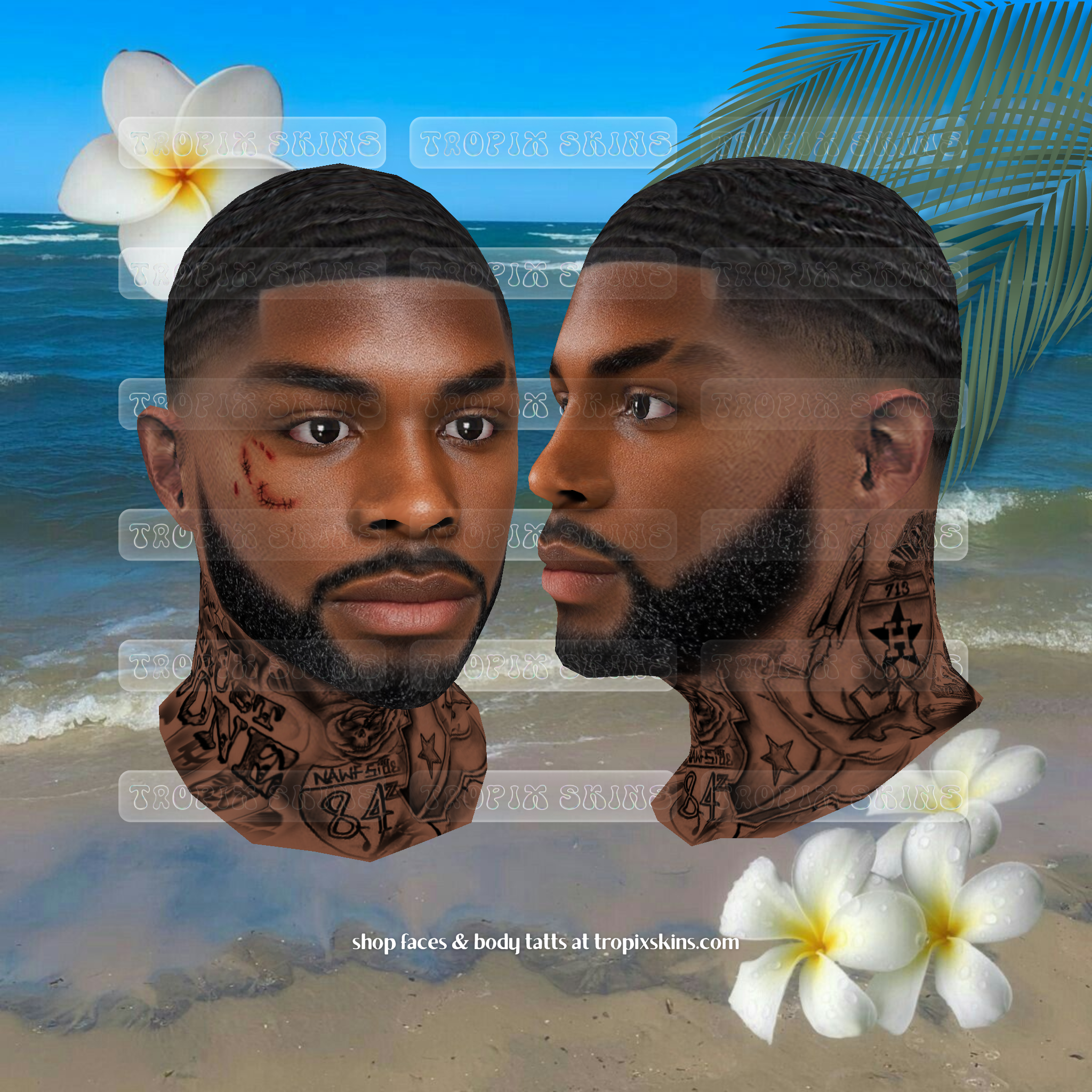 "Big Texas" Face Skin